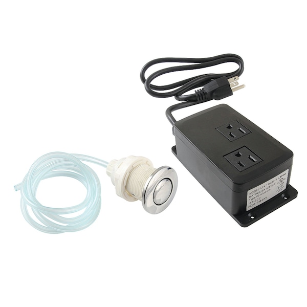 Kingston Brass Dual Outlet Garbage Disposal Air Switch Kit, Polished Chrome KADK311 - main